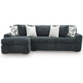  Manufacturer Color_Gunmetal -- Midnight-Madness 98105S4 2 pc Sectional Sofa Chaise IMAGE 1