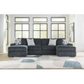  Manufacturer Color_Gunmetal -- Midnight-Madness 98105S7 3 pc Double Chaise Sectional IMAGE 1
