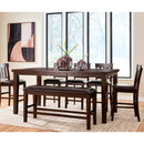  Signature Design by Ashley Haddigan D596-09 Double Counter Upholstered Bench IMAGE 6