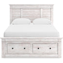  Size_Queen  -- Signature Design by Ashley Makidern Panel Bed with Storage IMAGE 2