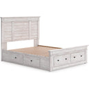  Size_Queen  -- Signature Design by Ashley Makidern Panel Bed with Storage IMAGE 3
