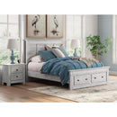  Size_Full  -- Makidern PCB1171B23 Full Panel Storage Bed IMAGE 9