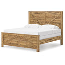  Size_King -- Maystonna PCB1580B6 King Crossbuck Panel Bed IMAGE 8
