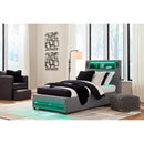  Size_Twin  -- Verishaw PCB2721B23 Twin Upholstered Bed IMAGE 11