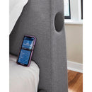  Size_Twin  -- Verishaw PCB2721B23 Twin Upholstered Bed IMAGE 12