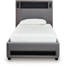  Size_Twin  -- Verishaw PCB2721B23 Twin Upholstered Bed IMAGE 2