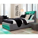 Size_Twin  -- Verishaw PCB2721B23 Twin Upholstered Bed IMAGE 9