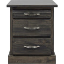  Mako Wood Furniture Vassu 3-Drawer Nightstand Vassu Nightstand IMAGE 1