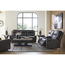  Manufacturer Color_Carbon -- Benchcraft Mackmenville Reclining Leather Look Sofa IMAGE 10