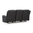  Manufacturer Color_Carbon -- Benchcraft Mackmenville Reclining Leather Look Sofa IMAGE 4