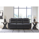  Manufacturer Color_Carbon -- Benchcraft Mackmenville Reclining Leather Look Sofa IMAGE 5