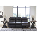  Manufacturer Color_Carbon -- Benchcraft Mackmenville Reclining Leather Look Sofa IMAGE 6