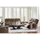  Manufacturer Color_Caramel -- Mackmenville 7471494 Double Reclining Loveseat with Console IMAGE 10