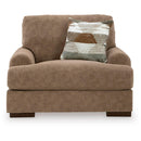  Manufacturer Color_Pecan  -- Signature Design by Ashley Jayne Park Fabric Chaise IMAGE 2