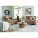  Manufacturer Color_Pecan  -- Signature Design by Ashley Jayne Park Stationary Fabric Loveseat IMAGE 7