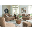  Manufacturer Color_Pecan  -- Signature Design by Ashley Jayne Park Stationary Fabric Loveseat IMAGE 8
