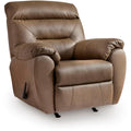  Manufacturer Color_Biscotti -- Signature Design by Ashley Elksworth Rocker Leather Look Recliner IMAGE 1