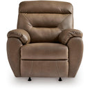  Manufacturer Color_Biscotti -- Signature Design by Ashley Elksworth Rocker Leather Look Recliner IMAGE 3
