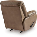  Manufacturer Color_Biscotti -- Signature Design by Ashley Elksworth Rocker Leather Look Recliner IMAGE 4