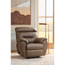  Manufacturer Color_Biscotti -- Signature Design by Ashley Elksworth Rocker Leather Look Recliner IMAGE 5
