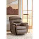  Manufacturer Color_Biscotti -- Signature Design by Ashley Elksworth Rocker Leather Look Recliner IMAGE 6