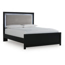  Size_Queen -- Maeling PCB1115B6 Queen Upholstered Panel Bed IMAGE 3