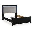 Size_Queen -- Maeling PCB1115B6 Queen Upholstered Panel Bed IMAGE 4