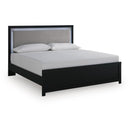  Size_King -- Maeling PCB1115B8 King Upholstered Panel Bed IMAGE 1