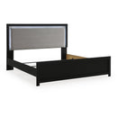  Size_King -- Maeling PCB1115B8 King Upholstered Panel Bed IMAGE 3
