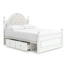  Size_Full  -- Signature Design by Ashley Kozlani Upholstered Panel Bed with Storage IMAGE 2