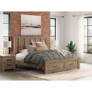  Size_King -- Oliandon PCB2844B7 King Panel Storage Bed IMAGE 10