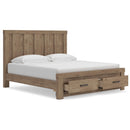 Size_King -- Oliandon PCB2844B7 King Panel Storage Bed IMAGE 4