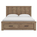  Size_King -- Oliandon PCB2844B7 King Panel Storage Bed IMAGE 6