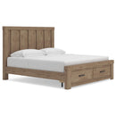  Size_King -- Oliandon PCB2844B7 King Panel Storage Bed IMAGE 7