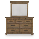  Signature Design by Ashley Karallin 10-Drawer Dresser with Mirror PCB782-31/PCB782-36 IMAGE 3
