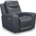  Manufacturer Color_Admiral -- Signature Design by Ashley Next Move Power Leather Match Recliner IMAGE 1