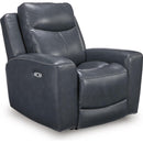  Manufacturer Color_Admiral -- Signature Design by Ashley Next Move Power Leather Match Recliner IMAGE 1