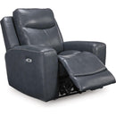 Manufacturer Color_Admiral -- Signature Design by Ashley Next Move Power Leather Match Recliner IMAGE 2
