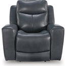  Manufacturer Color_Admiral -- Signature Design by Ashley Next Move Power Leather Match Recliner IMAGE 3