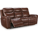  Manufacturer Color_Mahogany -- Next Move PCU1210215 Power Reclining Sofa with Adjustable Headrest IMAGE 1
