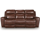  Manufacturer Color_Mahogany -- Next Move PCU1210215 Power Reclining Sofa with Adjustable Headrest IMAGE 2