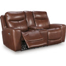  Manufacturer Color_Mahogany -- Next Move PCU1210218 Power Reclining Loveseat with Console and Adjustable Headrest IMAGE 2