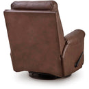  Manufacturer Color_Espresso -- Signature Design by Ashley Flynwood Swivel Glider Leather Match Recliner IMAGE 4