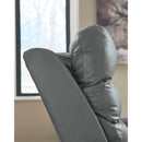  Manufacturer Color_Tideon -- Signature Design by Ashley Pennacle Pier Power Leather Match Recliner IMAGE 8