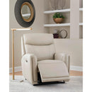  Manufacturer Color_Bone --  Signature Design by Ashley Pincara Power Leather Match Recliner IMAGE 6