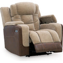  Signature Design by Ashley Mixed Motion PC8350413 Power Recliner with Adjustable Headrest IMAGE 2