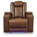  Signature Design by Ashley Gruaro PCU1420013 Power Recliner with Adjustable Headrest IMAGE 2