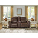  Benchcraft Gravier U1330118 Power Reclining Loveseat with Console  & Adjutasble Headrest IMAGE 7